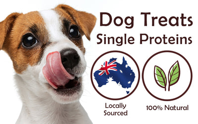 100% Australian treats: sourced & dehydrated locally