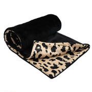 Dog Blanket - Leopard Faux Fur