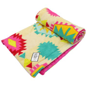 Dog Blanket - Pink Aztec