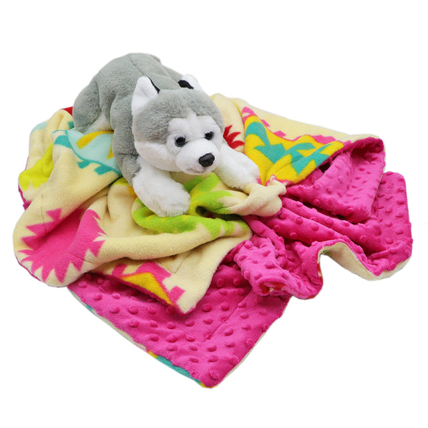 Dog Blanket - Pink Aztec