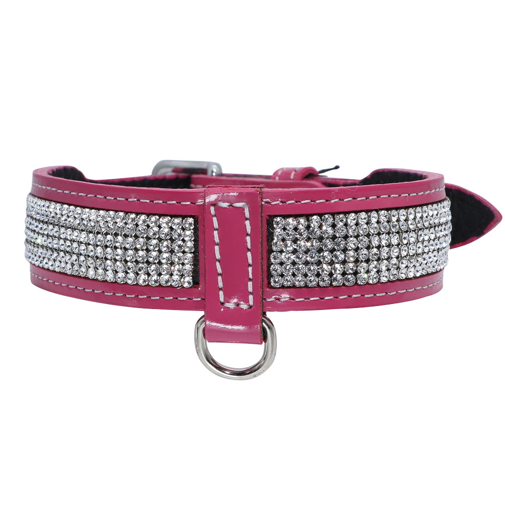 Swarovski crystal leather outlet dog collars